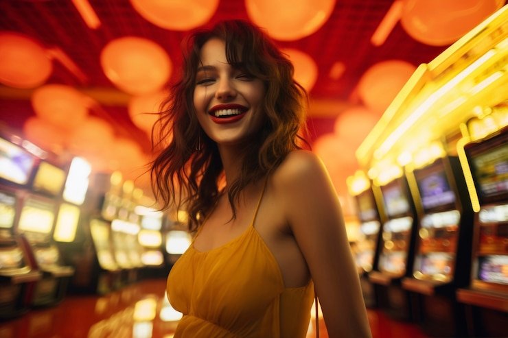 Pemandangan meja live casino dengan dealer profesional siap melayani pemain